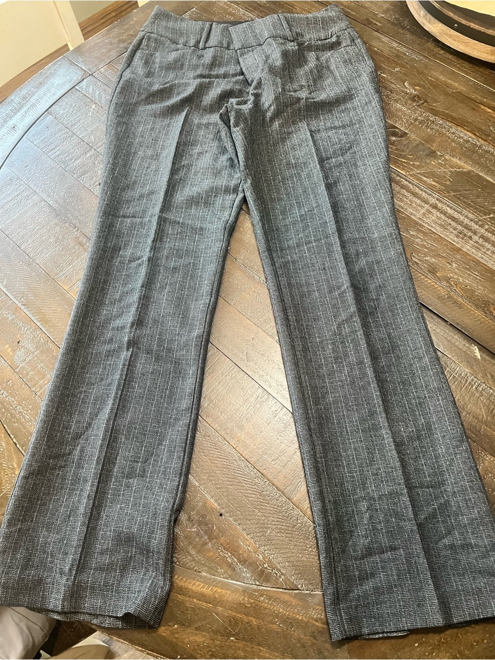 Apt. 9 Gray Pinstripe Straight-Leg Dress Pants